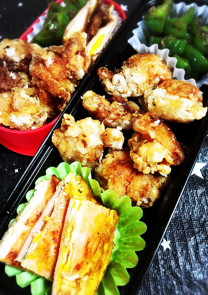 体育祭予備日弁当(o^^o)次男編+母弁-レシピのメイン写真