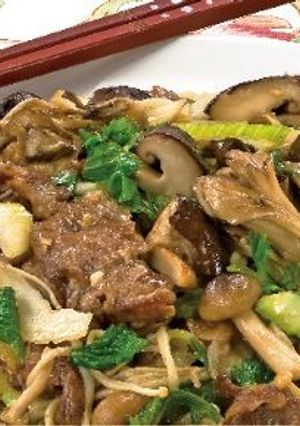 牛肉のオイスターソース炒めピリ辛マヨ添え-レシピのメイン写真