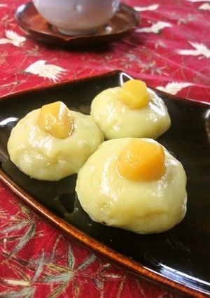 冷やしてももちもちな♡さつま芋餅-レシピのメイン写真