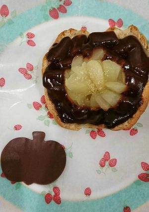 ブランロールのりんご&チョコトースト-レシピのメイン写真