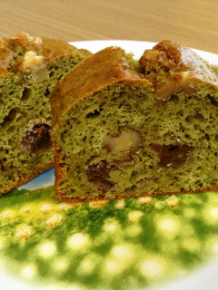 濃い抹茶!あんこ、くるみもパウンドケーキ-レシピのメイン写真