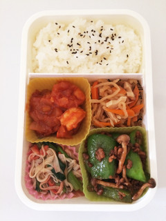 毎日男弁当⁂エビチリ中華弁当-レシピのメイン写真