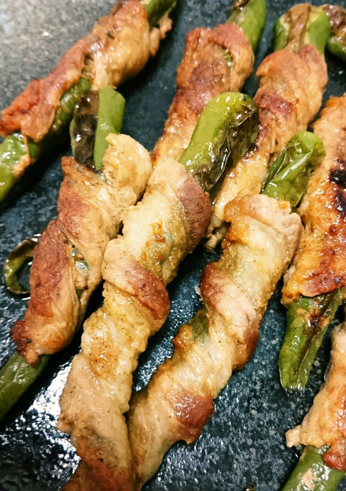 青なんばんの豚肉巻き-レシピのメイン写真