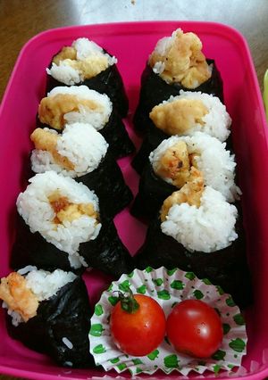 運動会お弁当2016、ご飯は天むす-レシピのメイン写真