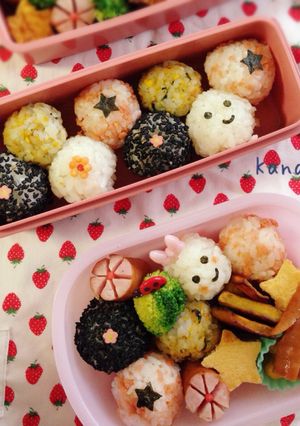 コロコロおにぎり弁当幼稚園 星型卵焼き-レシピのメイン写真