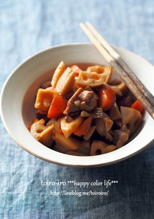 お弁当や常備菜に★レンコンと鶏肉の煮物-レシピのメイン写真