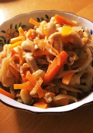 簡単大豆入り切り干し大根-レシピのメイン写真