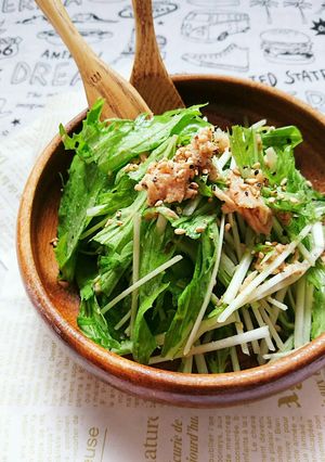 5分で簡単☆おつまみにも・無限水菜。-レシピのメイン写真