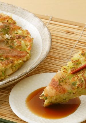 上品な食べ方♪京風お好み焼-レシピのメイン写真