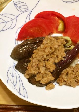 ナスの甘辛肉味噌あん掛け-レシピのメイン写真