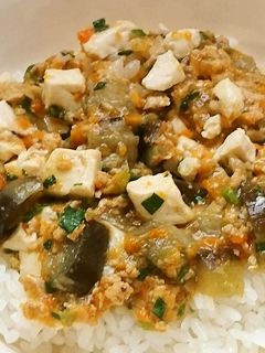 マーボーなす丼・保育園給食-レシピのメイン写真