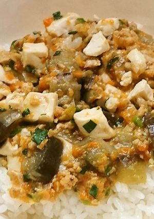 マーボーなす丼・保育園給食-レシピのメイン写真