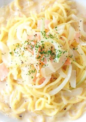 卵も牛乳なしヘルシー豆乳カルボナーラ-レシピのメイン写真