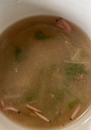 水菜と干しエビの味噌汁-レシピのメイン写真