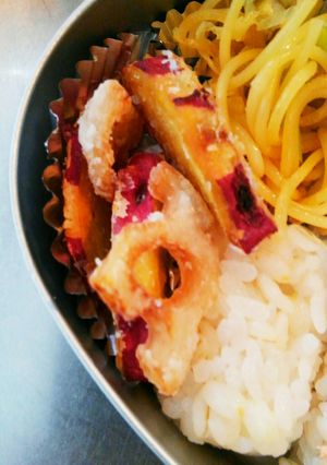 お弁当に◎お芋とレンコンかりかり揚げ-レシピのメイン写真