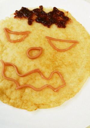 さけるグミでオバケカボチャのクレープ-レシピのメイン写真