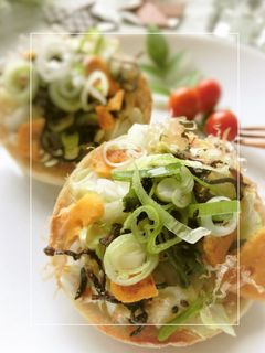 キャベツ×葱×チーザ 和トースト-レシピのメイン写真