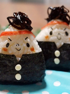 ふじっこ煮de応援団おにぎり-レシピのメイン写真