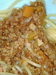 ミートソースパスタ-レシピのメイン写真