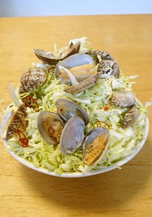 千切りキャベツのボーノ！なボンゴレ風-レシピのメイン写真