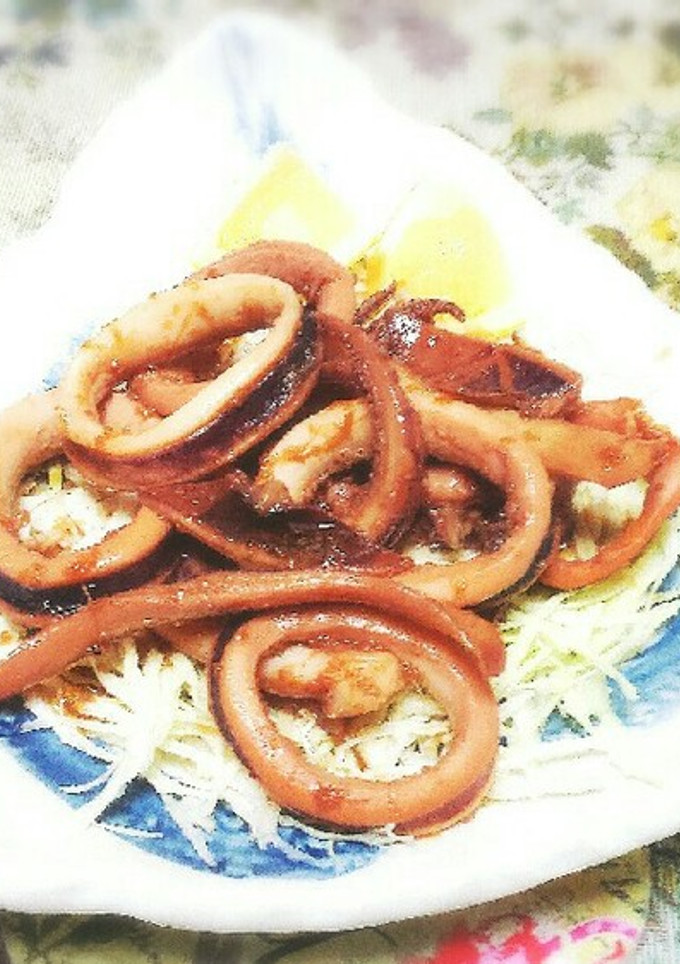 イカのしょうが焼き-レシピのメイン写真
