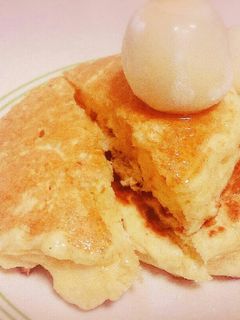 分厚い!もちふわホットケーキ-レシピのメイン写真