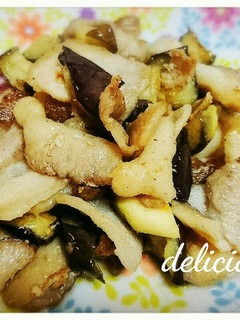 豚バラとなすの炒め物-レシピのメイン写真