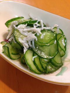 きゅうりとしらすの酢の物-レシピのメイン写真
