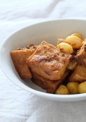 ぎんなんと厚揚げの甘辛煮-レシピのメイン写真