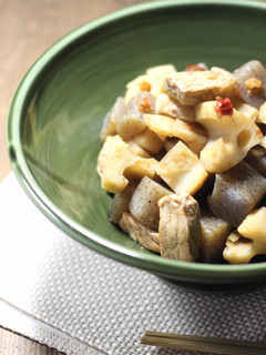 そるとまと®で豚肉とれんこんの煮物-レシピのメイン写真
