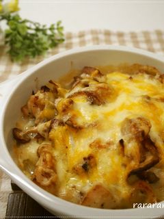 ホクホク☆鶏とキノコのポテトグラタン-レシピのメイン写真