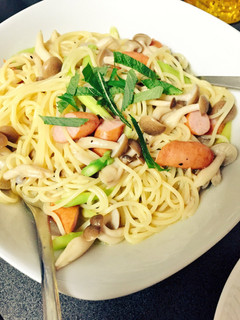 具沢山!大葉ガーリックパスタ-レシピのメイン写真