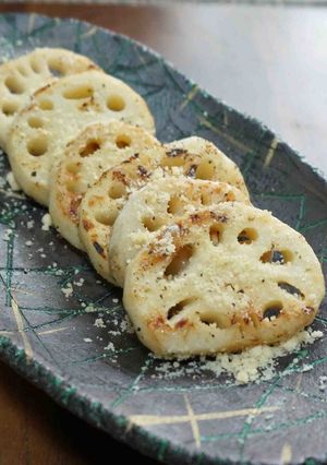 焼きレンコンのチーズかけ-レシピのメイン写真