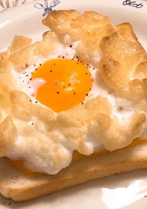 エッグインクラウド★簡単★朝食-レシピのメイン写真