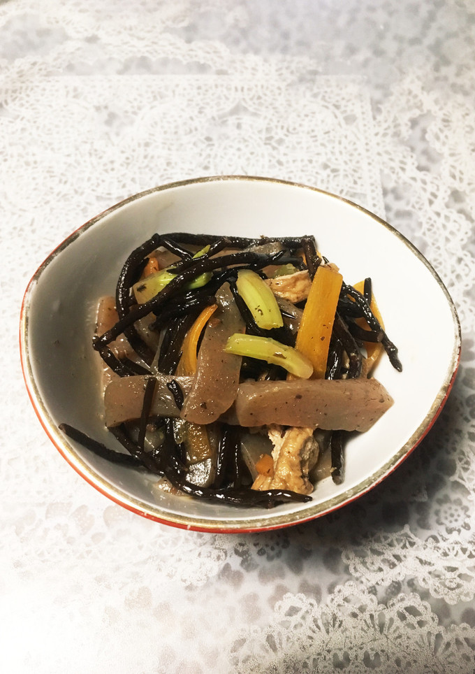 ひじきと油揚げ、こんにゃくの炒め煮-レシピのメイン写真