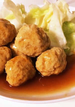 減量レシピ 〜鶏ムネ肉団子〜-レシピのメイン写真