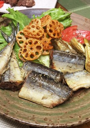 ワインに合う！サンマのバルサミコ焼き。-レシピのメイン写真