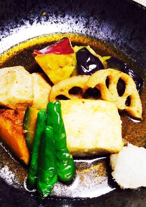 豆腐と秋野菜の揚げ出し♪-レシピのメイン写真