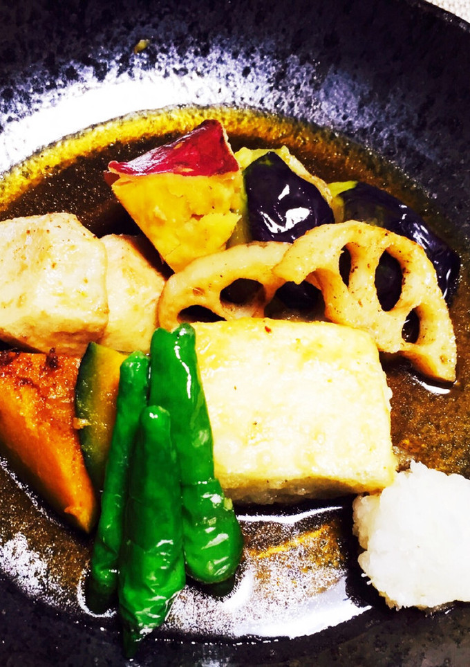 豆腐と秋野菜の揚げ出し♪-レシピのメイン写真