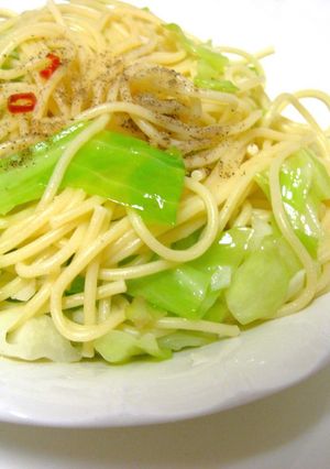 きゃべつのペペロンチーノ-レシピのメイン写真