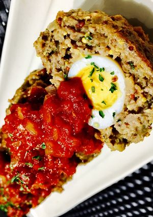 うずらの水煮で焼き‼︎スコッチエッグ♪-レシピのメイン写真
