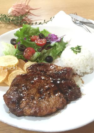 ポークソテー☆バルサミコソース♪-レシピのメイン写真