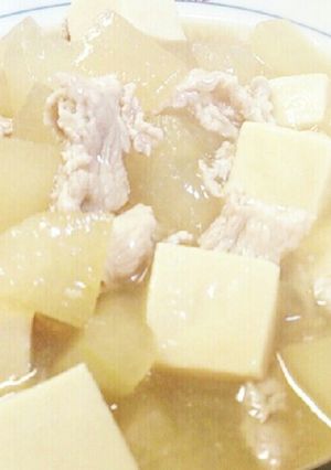 冬瓜と高野豆腐と豚小間の含め煮-レシピのメイン写真