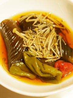 秋茄子とえのきとピーマンの梅煮びたし-レシピのメイン写真