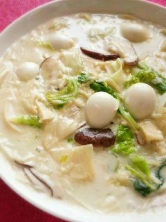 白菜と貝柱の中華風クリーム煮-レシピのメイン写真