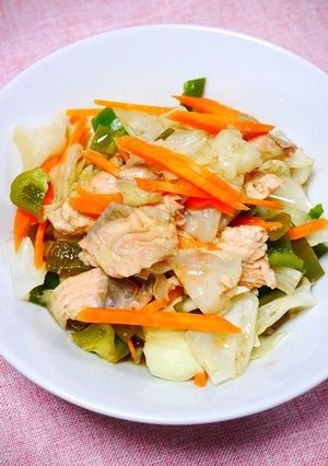 レンジで簡単！銀鮭のスッパ蒸し-レシピのメイン写真