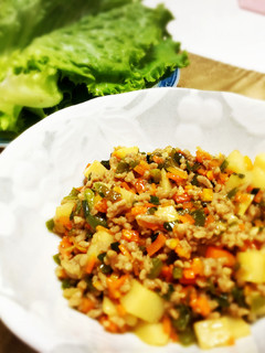 簡単♬野菜たっぷりレタス包み-レシピのメイン写真