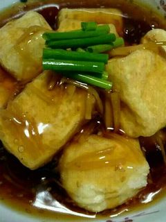 ポカポカえのきあんの揚げだし豆腐-レシピのメイン写真