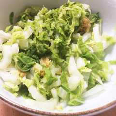 รูปของ 簡単すぎる 白菜のしょうが和え レンチン