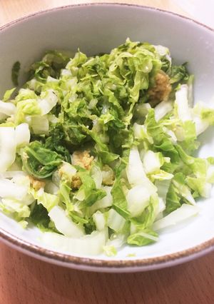 簡単すぎる 白菜のしょうが和え レンチン-レシピのメイン写真
